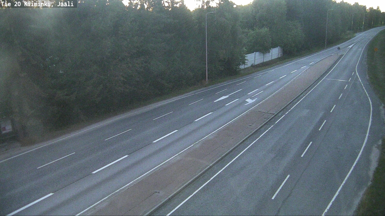Weather Camera Image Väg 20 Uleåborg Kiiminki, Jääli, Oulu, Pohjois-Pohjanmaa