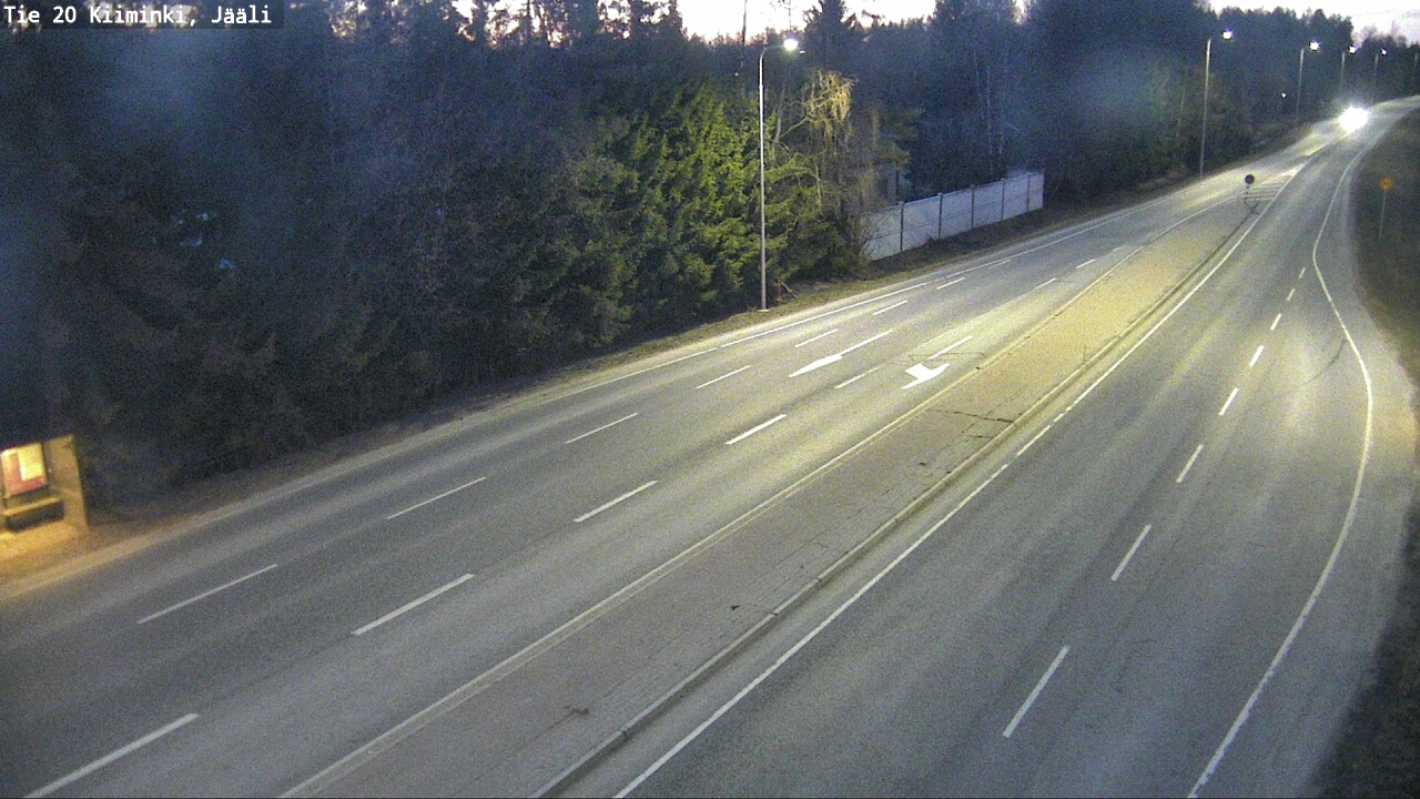 Weather Camera Image Väg 20 Uleåborg Kiiminki, Jääli, Oulu, Pohjois-Pohjanmaa