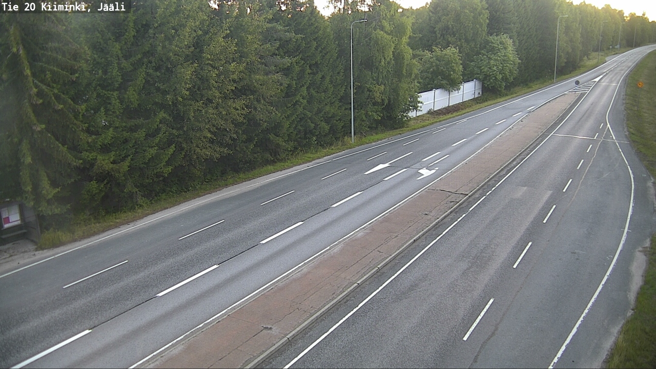 Weather Camera Image Väg 20 Uleåborg Kiiminki, Jääli, Oulu, Pohjois-Pohjanmaa