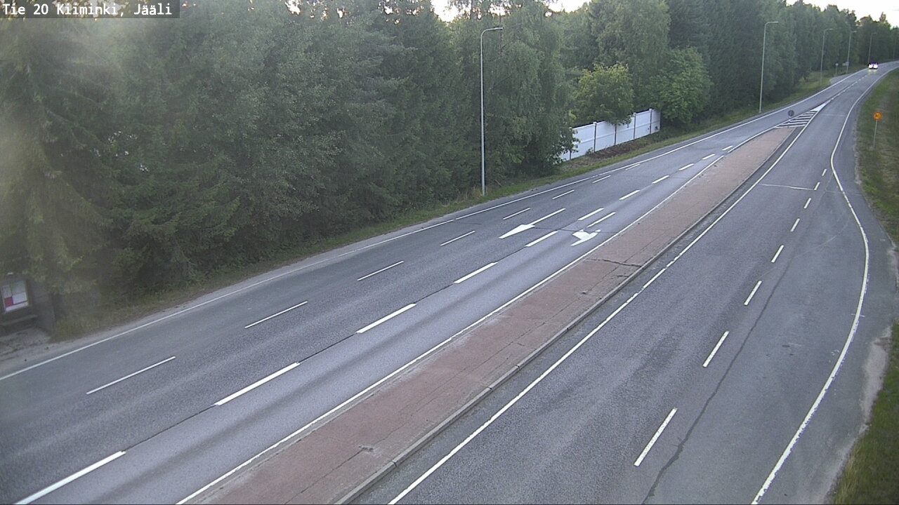 Weather Camera Image Väg 20 Uleåborg Kiiminki, Jääli, Oulu, Pohjois-Pohjanmaa