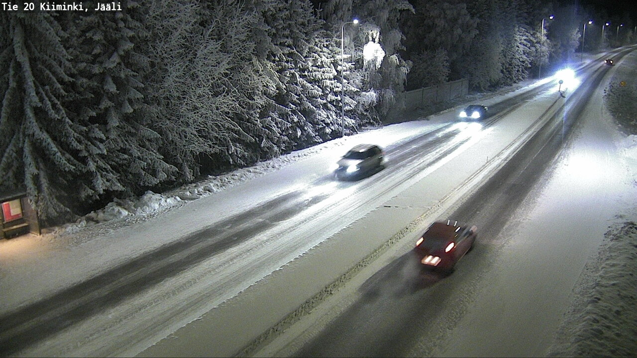 Weather Camera Image Väg 20 Uleåborg Kiiminki, Jääli, Oulu, Pohjois-Pohjanmaa