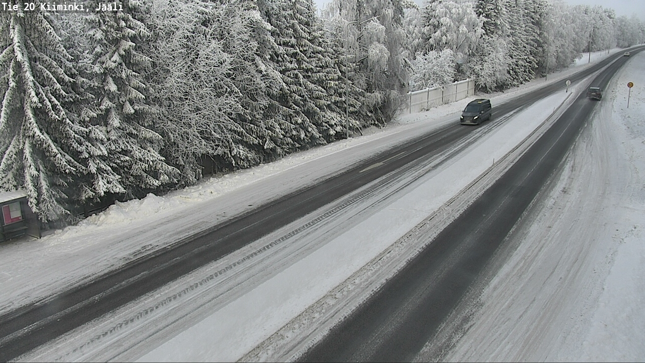 Weather Camera Image Väg 20 Uleåborg Kiiminki, Jääli, Oulu, Pohjois-Pohjanmaa