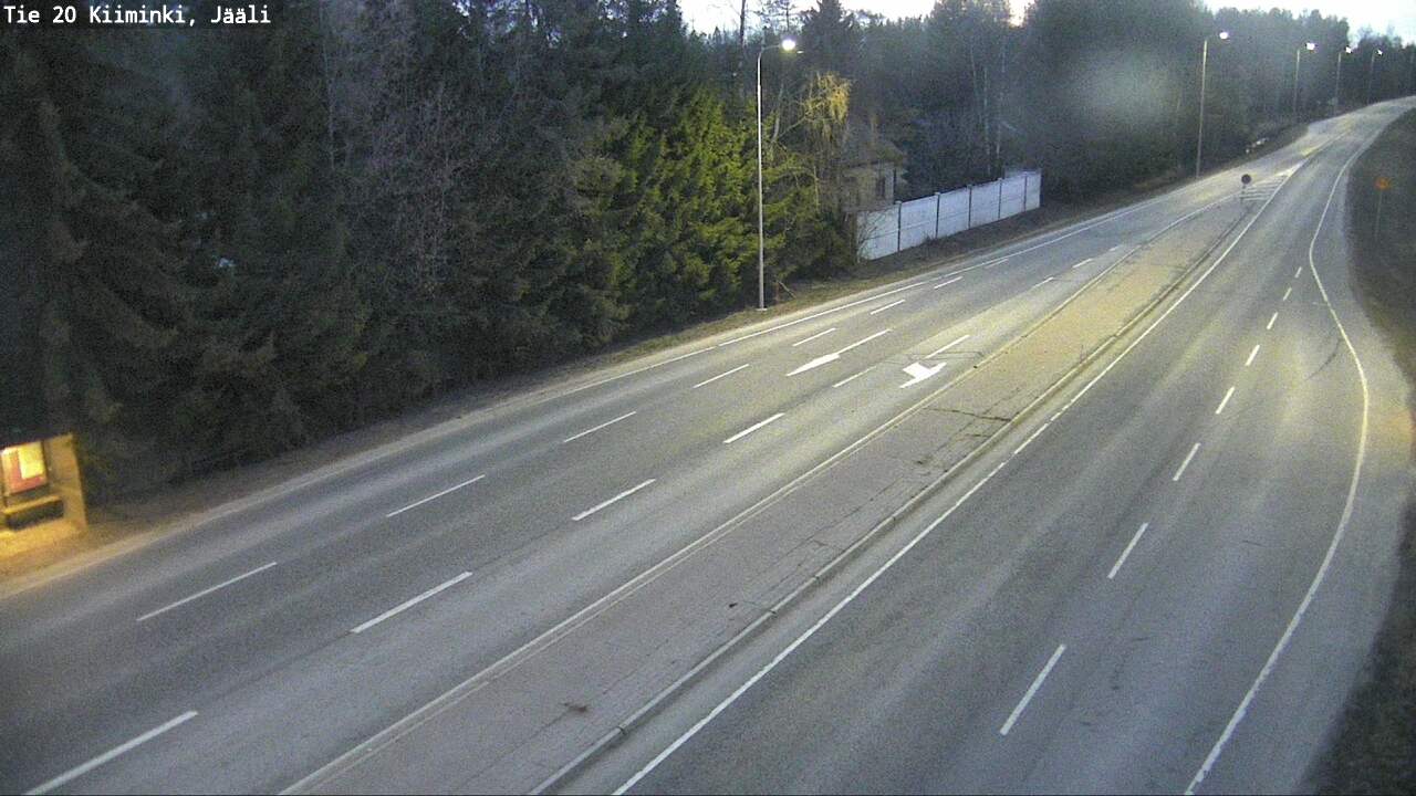 Weather Camera Image Road 20 Oulu Kiiminki, Jääli, Oulu, Pohjois-Pohjanmaa