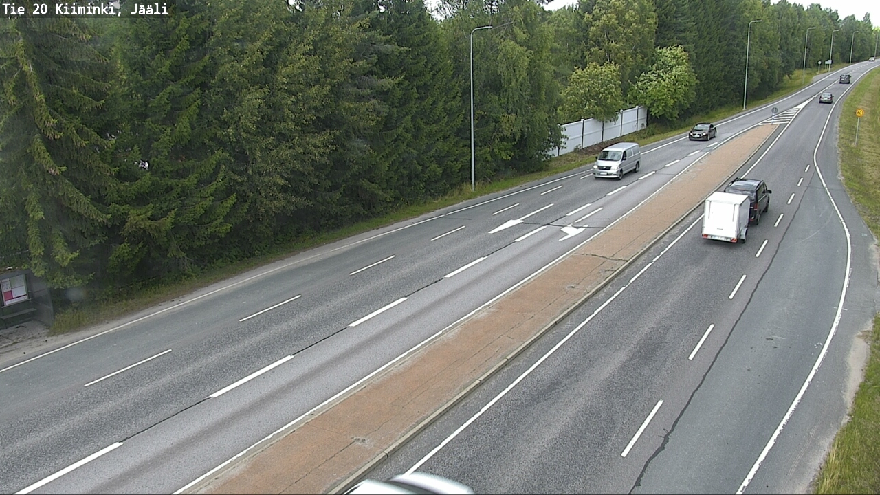 Weather Camera Image Väg 20 Uleåborg Kiiminki, Jääli, Oulu, Pohjois-Pohjanmaa