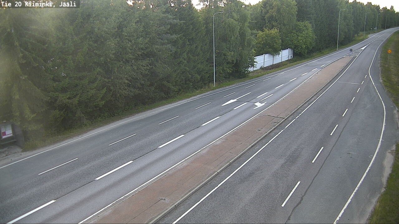 Weather Camera Image Väg 20 Uleåborg Kiiminki, Jääli, Oulu, Pohjois-Pohjanmaa
