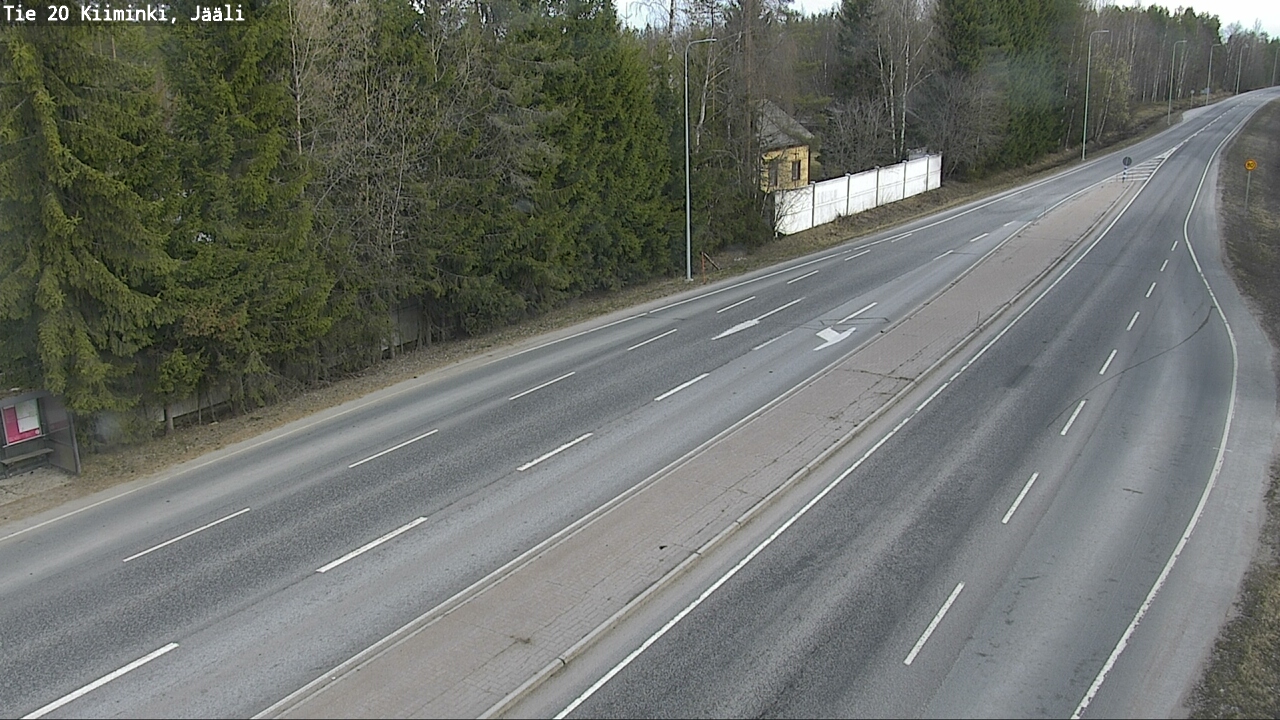 Weather Camera Image Road 20 Oulu Kiiminki, Jääli, Oulu, Pohjois-Pohjanmaa