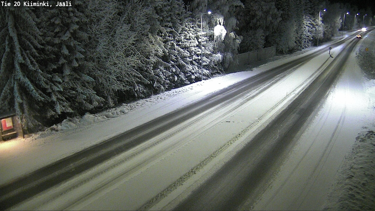 Weather Camera Image Väg 20 Uleåborg Kiiminki, Jääli, Oulu, Pohjois-Pohjanmaa
