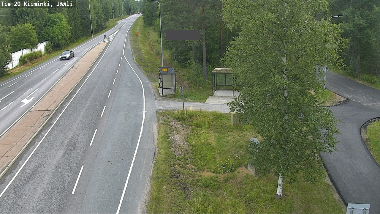 Weather Camera Image Road 20 Oulu Kiiminki, Jääli, Oulu, Pohjois-Pohjanmaa