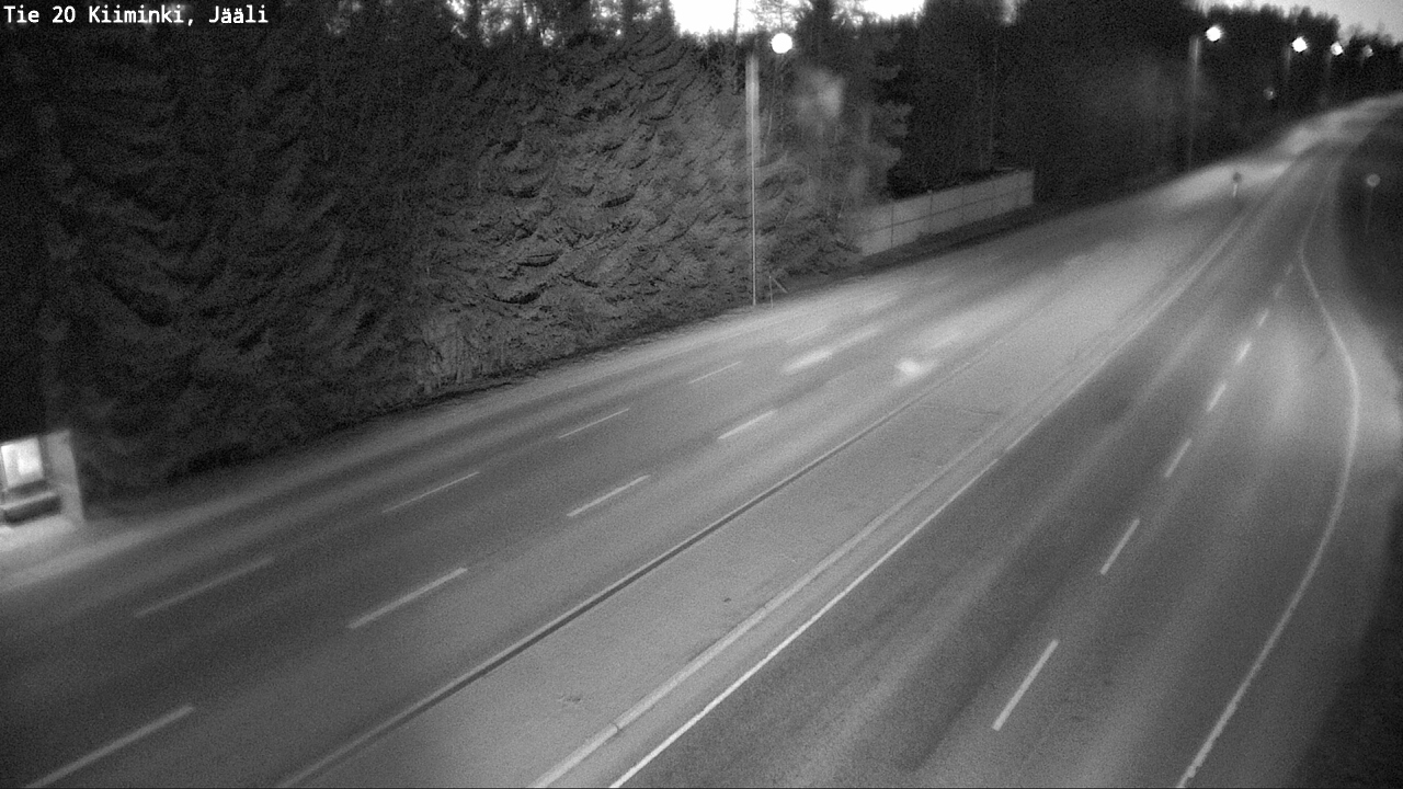 Weather Camera Image Väg 20 Uleåborg Kiiminki, Jääli, Oulu, Pohjois-Pohjanmaa