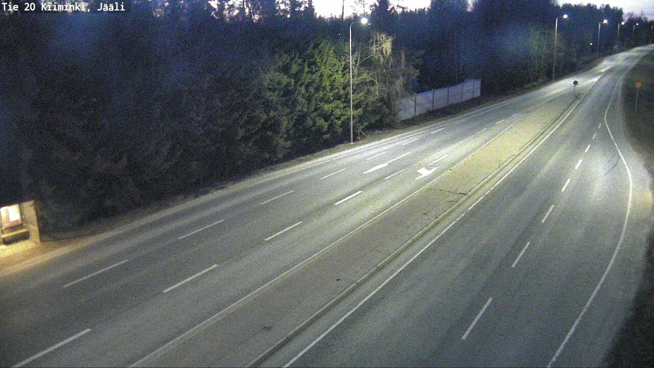 Weather Camera Image Väg 20 Uleåborg Kiiminki, Jääli, Oulu, Pohjois-Pohjanmaa