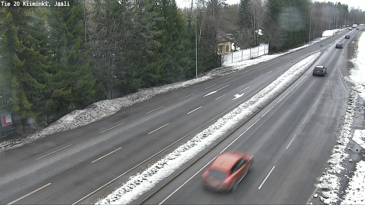 Weather Camera Image Väg 20 Uleåborg Kiiminki, Jääli, Oulu, Pohjois-Pohjanmaa