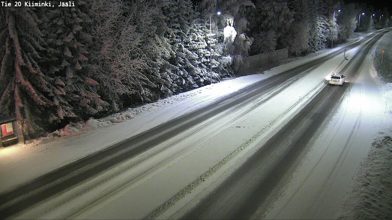 Weather Camera Image Väg 20 Uleåborg Kiiminki, Jääli, Oulu, Pohjois-Pohjanmaa