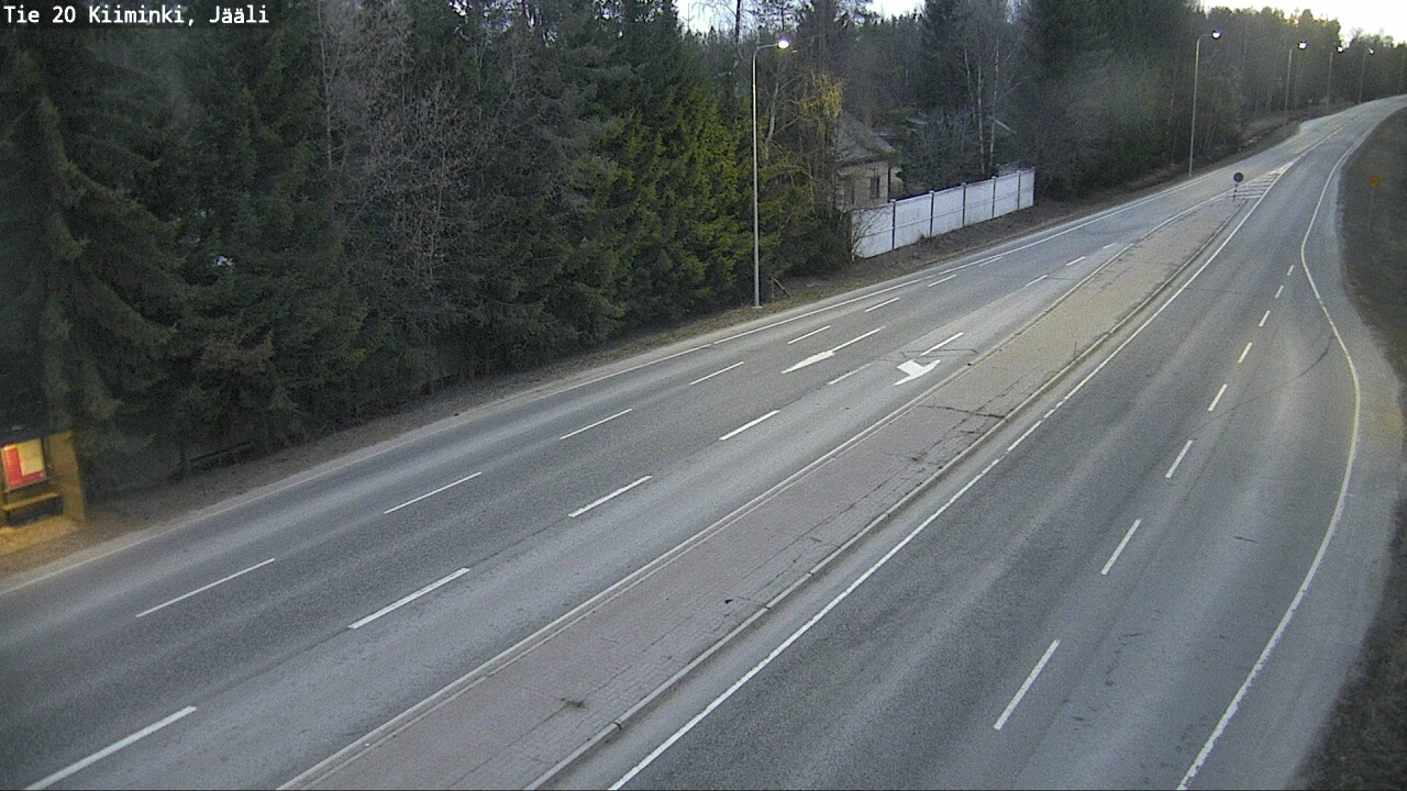 Weather Camera Image Road 20 Oulu Kiiminki, Jääli, Oulu, Pohjois-Pohjanmaa