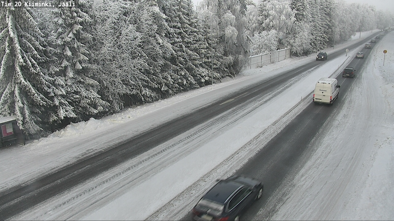 Weather Camera Image Väg 20 Uleåborg Kiiminki, Jääli, Oulu, Pohjois-Pohjanmaa