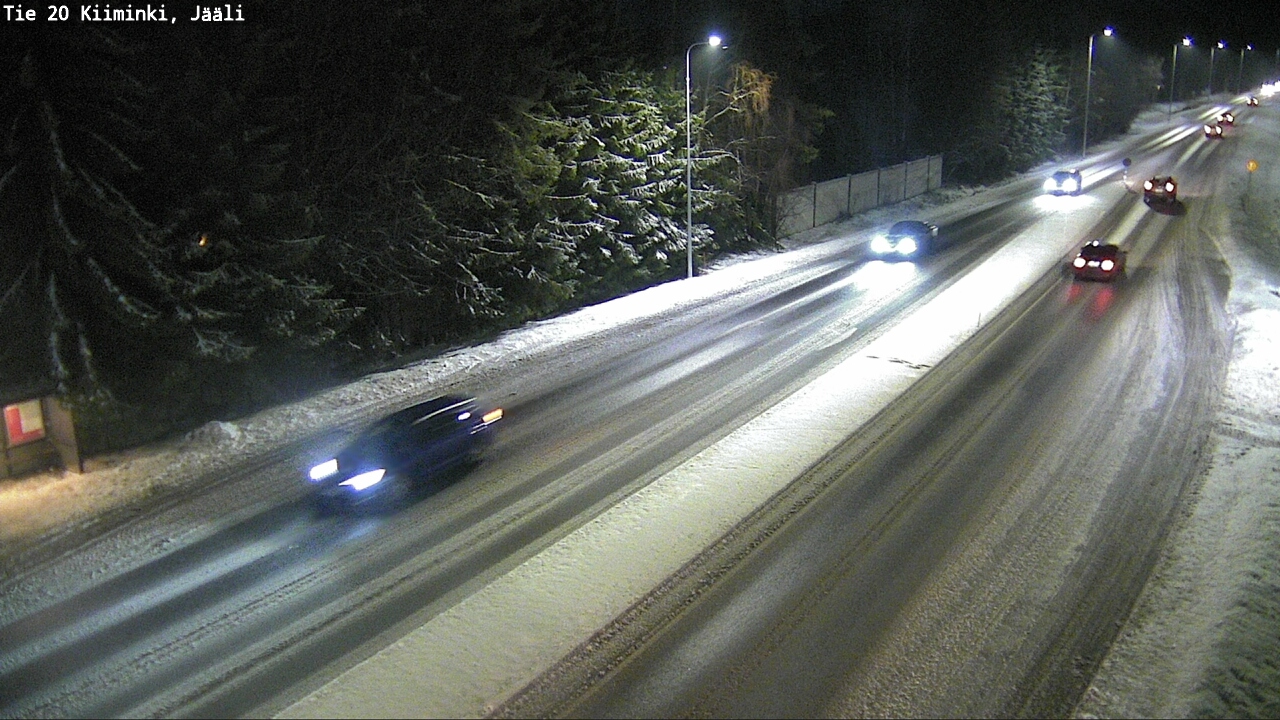 Weather Camera Image Väg 20 Uleåborg Kiiminki, Jääli, Oulu, Pohjois-Pohjanmaa