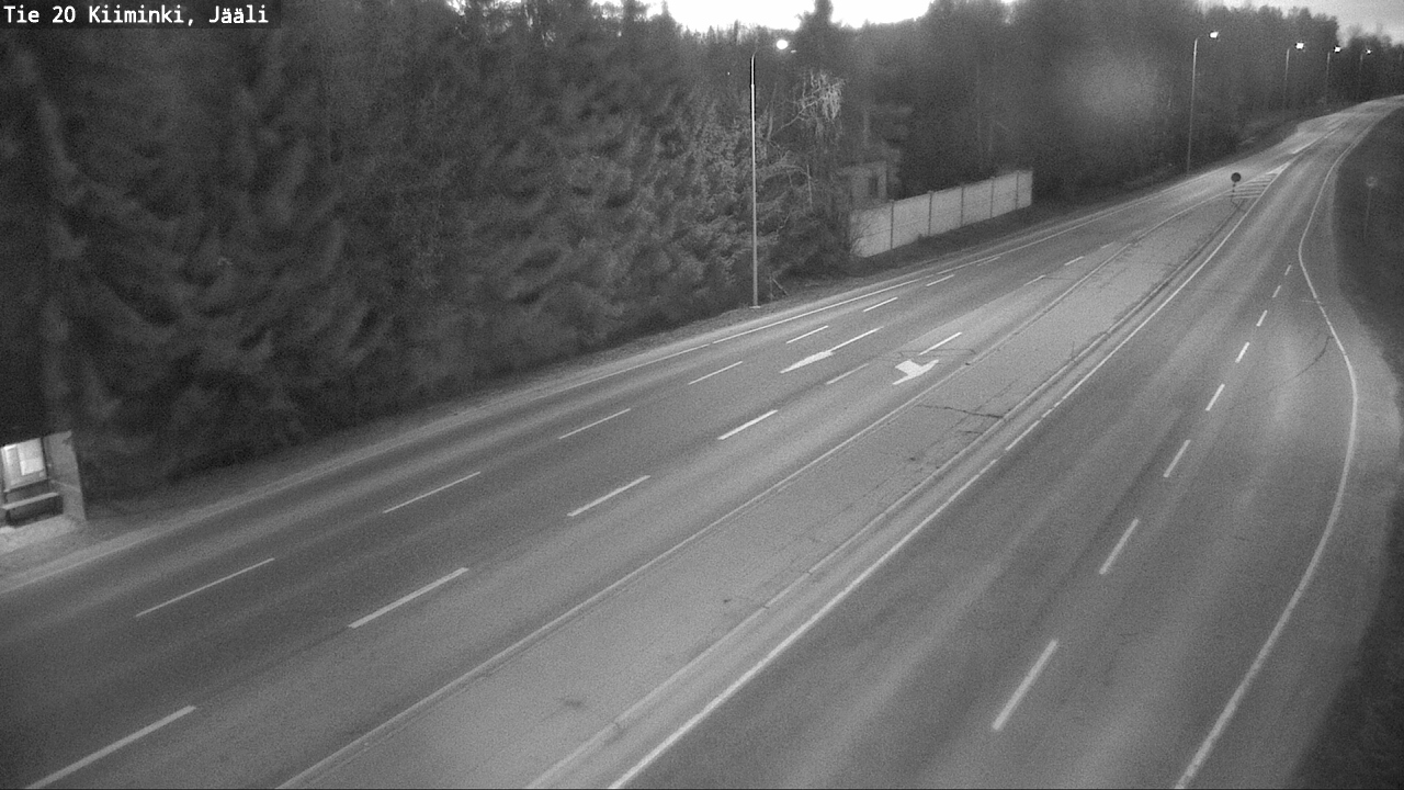 Weather Camera Image Väg 20 Uleåborg Kiiminki, Jääli, Oulu, Pohjois-Pohjanmaa