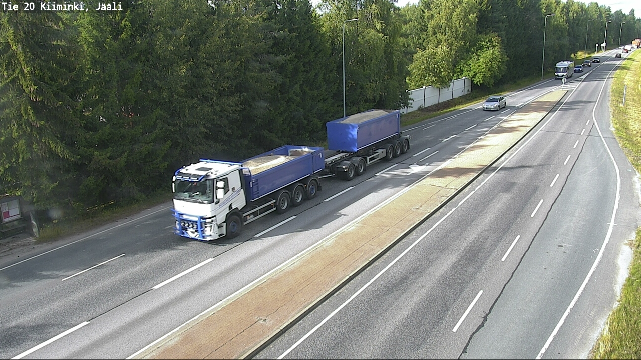 Weather Camera Image Väg 20 Uleåborg Kiiminki, Jääli, Oulu, Pohjois-Pohjanmaa
