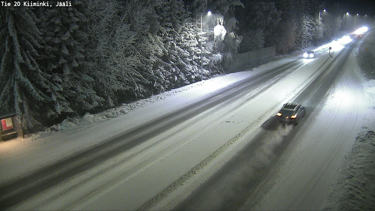 Weather Camera Image Väg 20 Uleåborg Kiiminki, Jääli, Oulu, Pohjois-Pohjanmaa