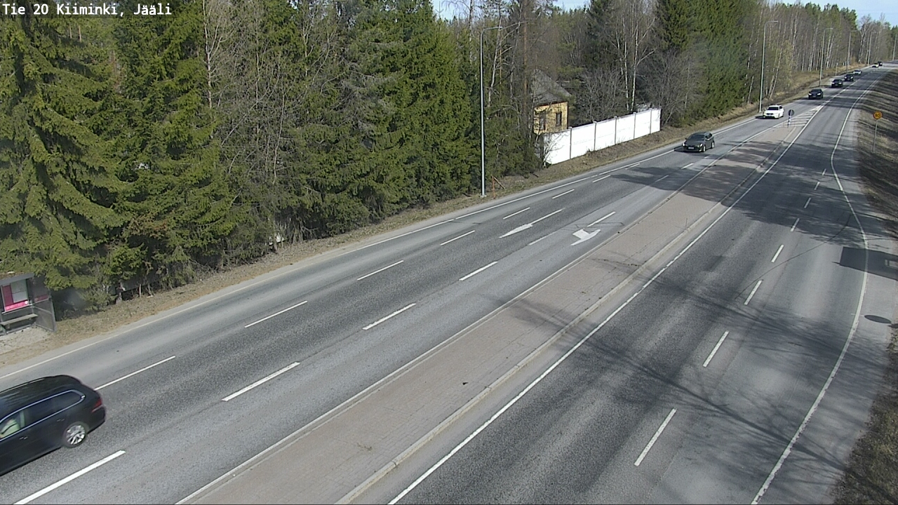 Weather Camera Image Road 20 Oulu Kiiminki, Jääli, Oulu, Pohjois-Pohjanmaa
