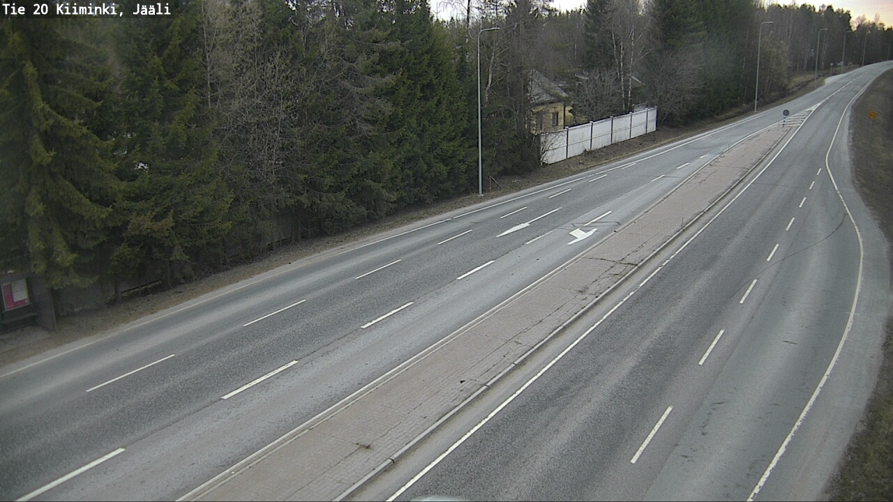 Weather Camera Image Road 20 Oulu Kiiminki, Jääli, Oulu, Pohjois-Pohjanmaa
