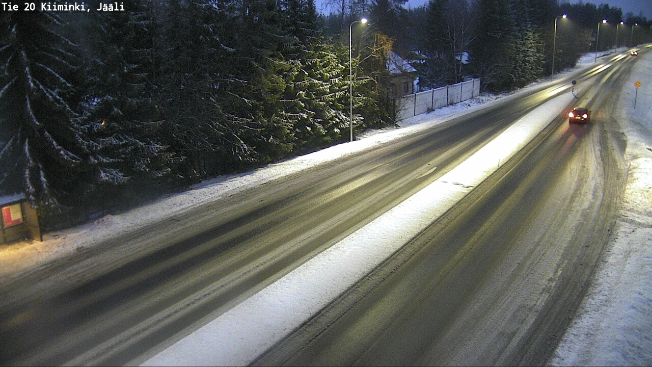 Weather Camera Image Väg 20 Uleåborg Kiiminki, Jääli, Oulu, Pohjois-Pohjanmaa