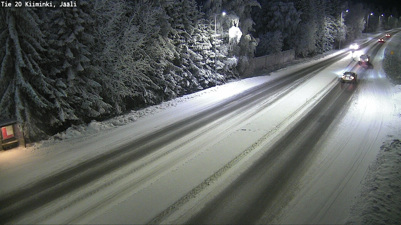 Weather Camera Image Väg 20 Uleåborg Kiiminki, Jääli, Oulu, Pohjois-Pohjanmaa