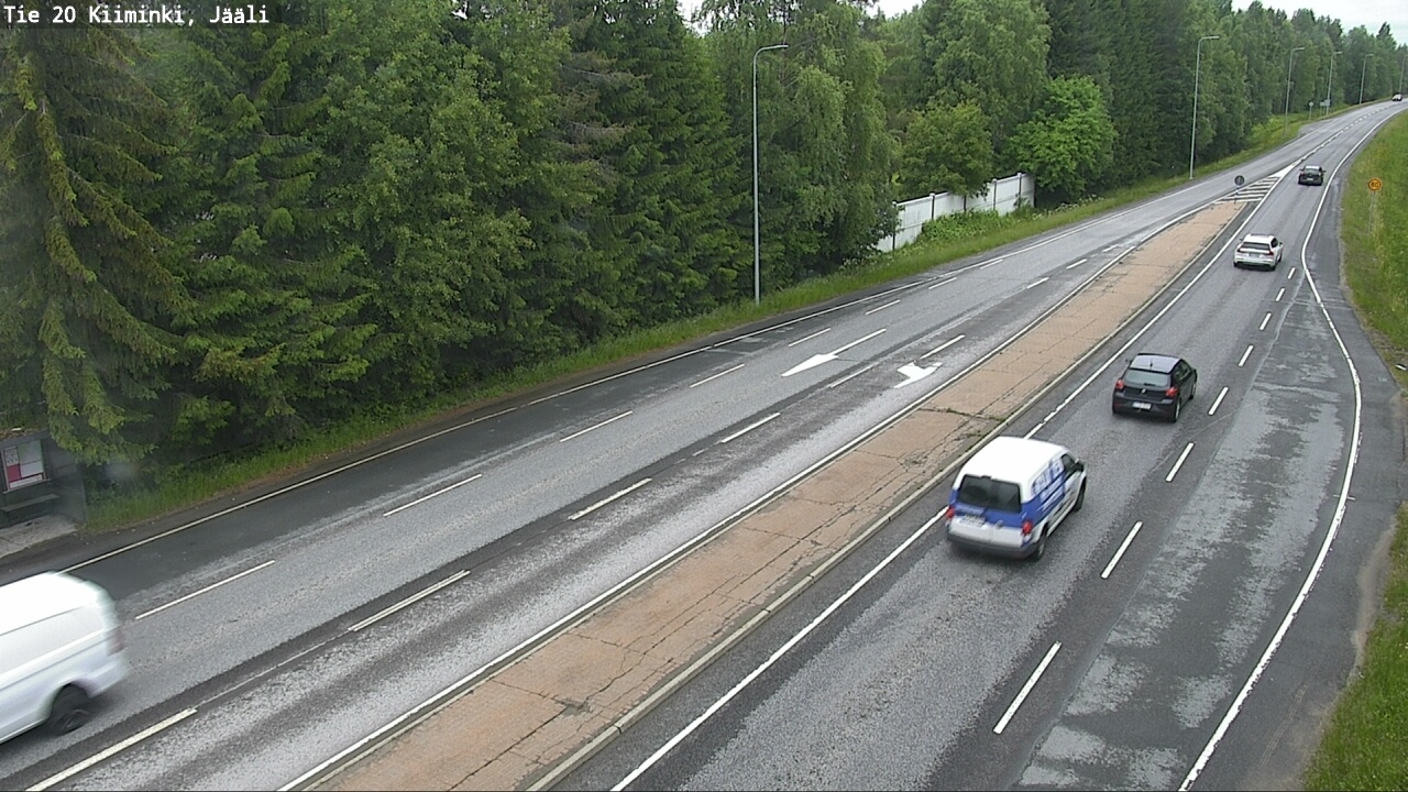 Weather Camera Image Väg 20 Uleåborg Kiiminki, Jääli, Oulu, Pohjois-Pohjanmaa