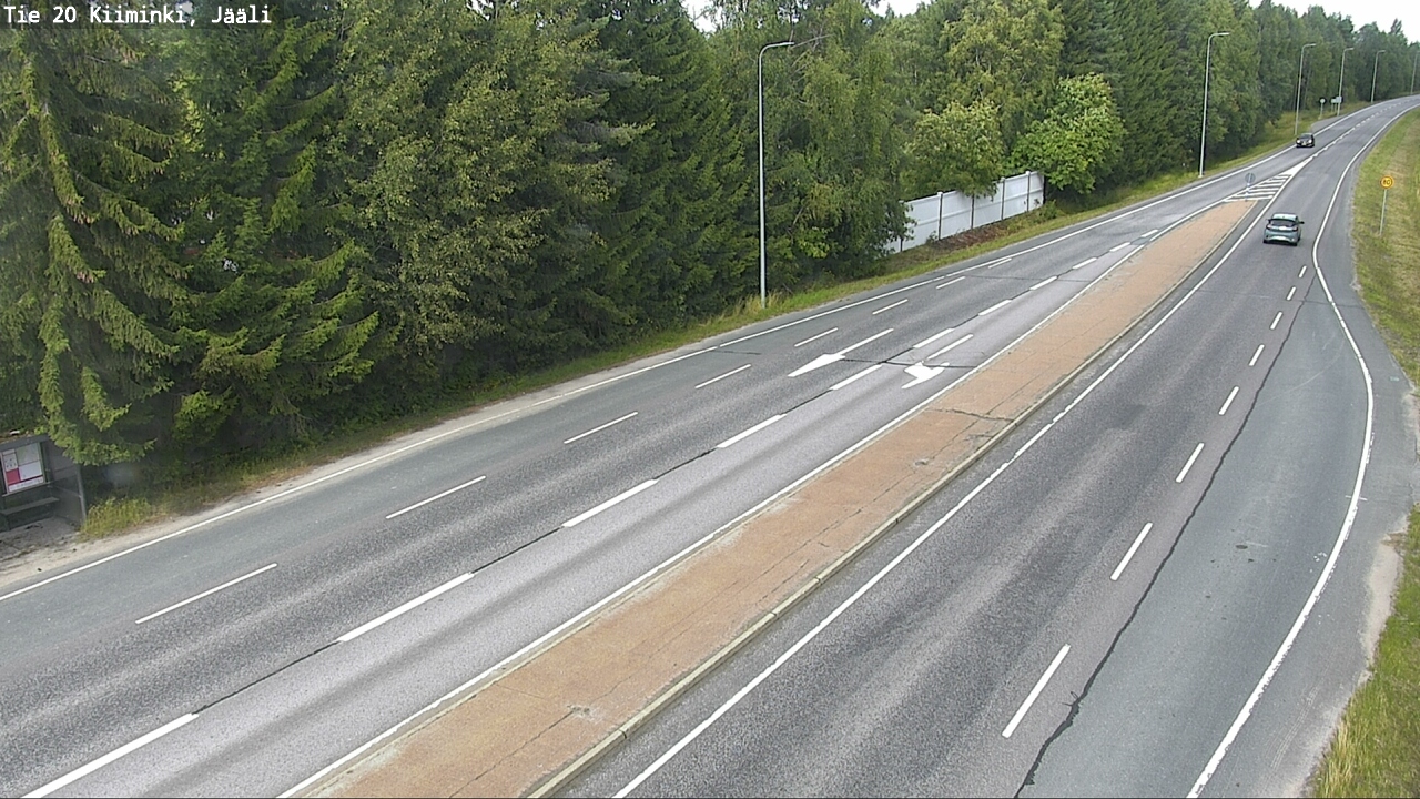 Weather Camera Image Väg 20 Uleåborg Kiiminki, Jääli, Oulu, Pohjois-Pohjanmaa