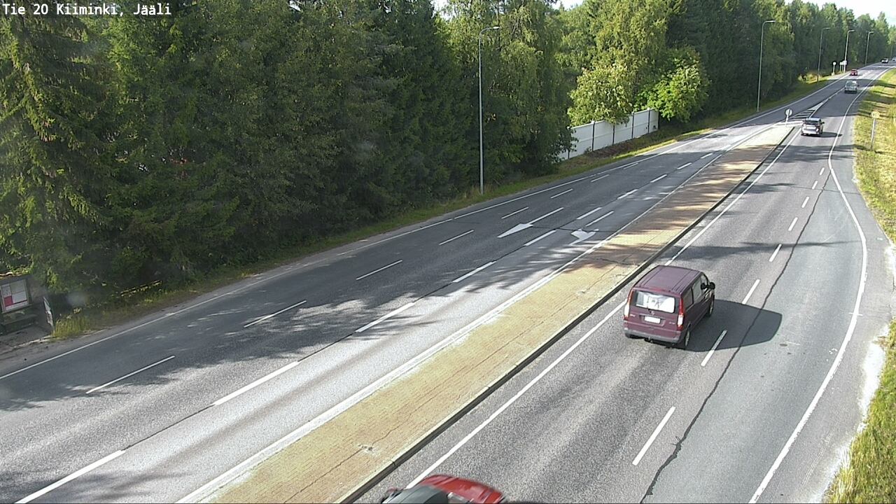 Weather Camera Image Väg 20 Uleåborg Kiiminki, Jääli, Oulu, Pohjois-Pohjanmaa