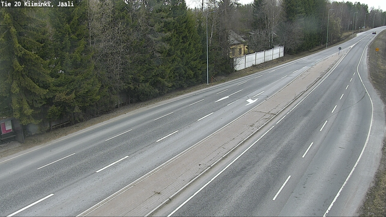 Weather Camera Image Road 20 Oulu Kiiminki, Jääli, Oulu, Pohjois-Pohjanmaa
