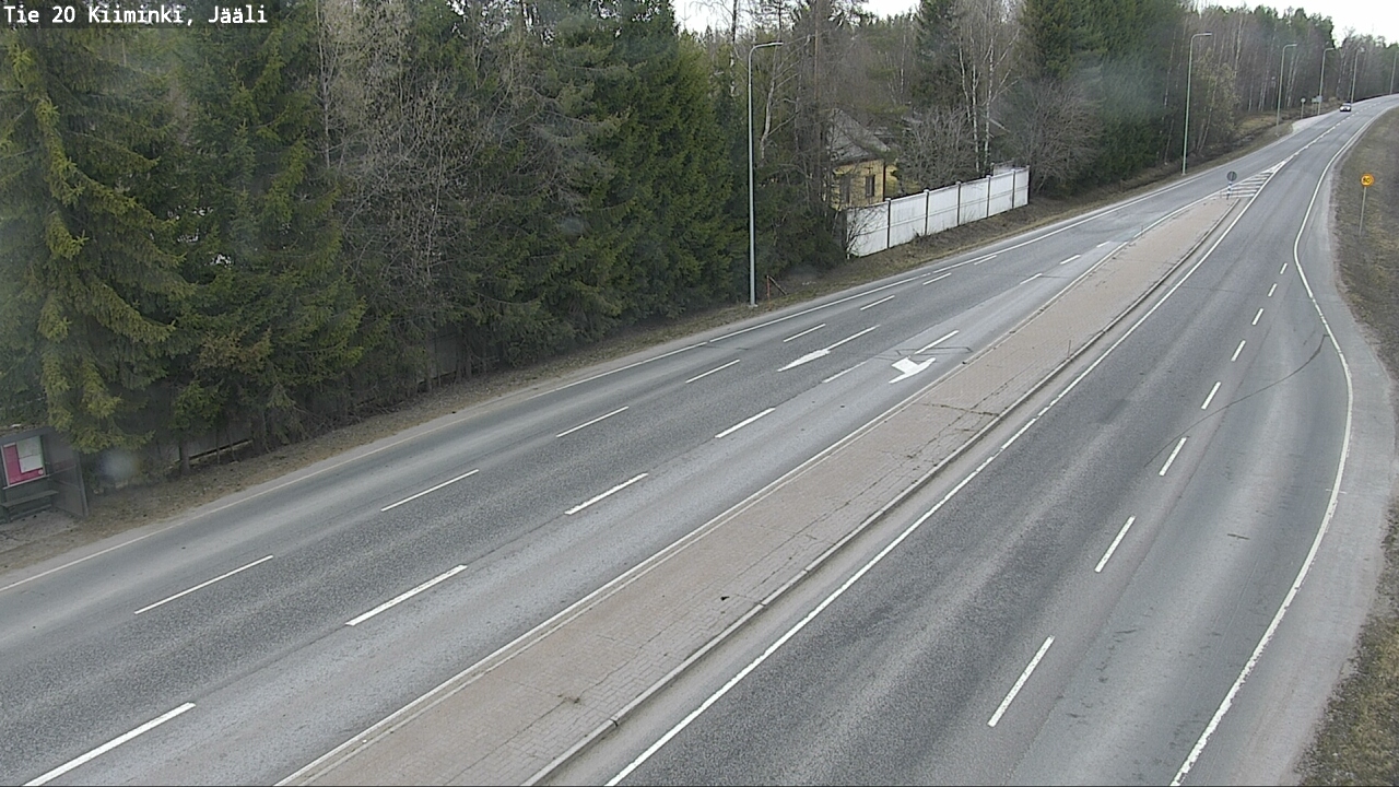 Weather Camera Image Road 20 Oulu Kiiminki, Jääli, Oulu, Pohjois-Pohjanmaa