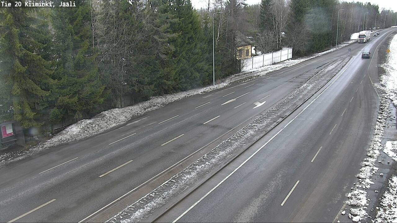 Weather Camera Image Road 20 Oulu Kiiminki, Jääli, Oulu, Pohjois-Pohjanmaa