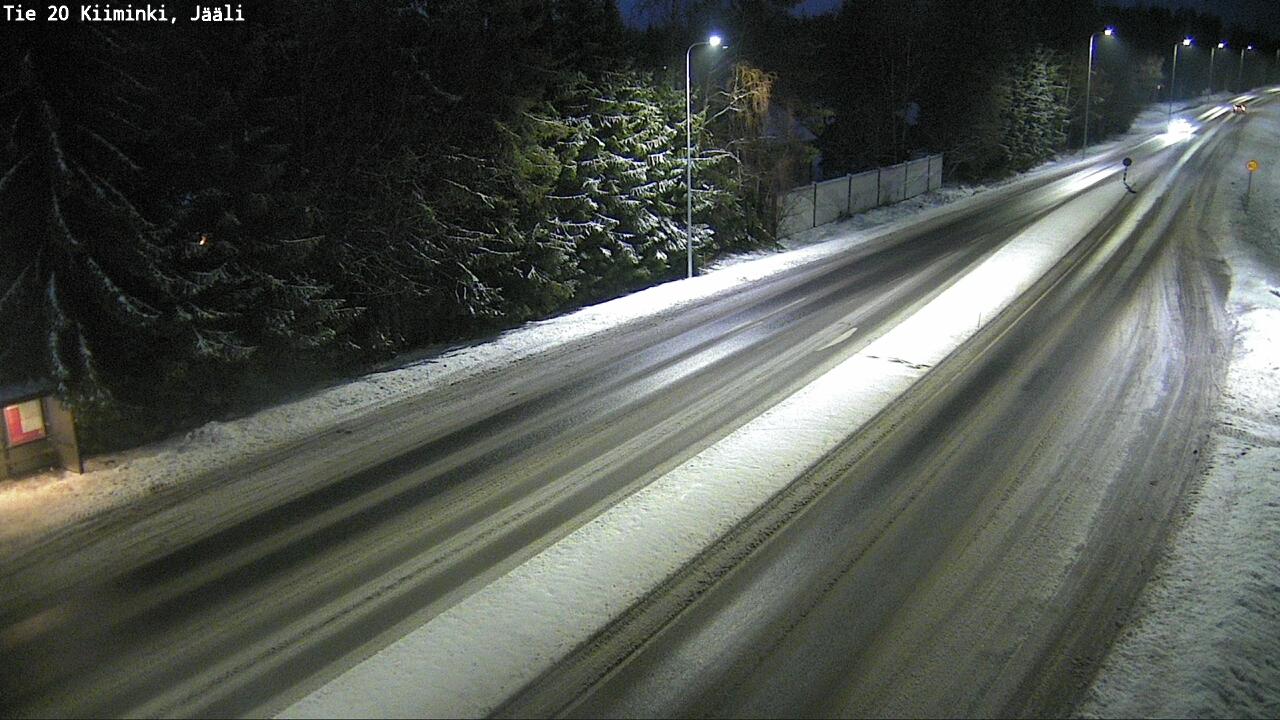 Weather Camera Image Väg 20 Uleåborg Kiiminki, Jääli, Oulu, Pohjois-Pohjanmaa