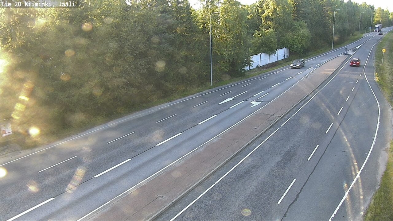 Weather Camera Image Väg 20 Uleåborg Kiiminki, Jääli, Oulu, Pohjois-Pohjanmaa