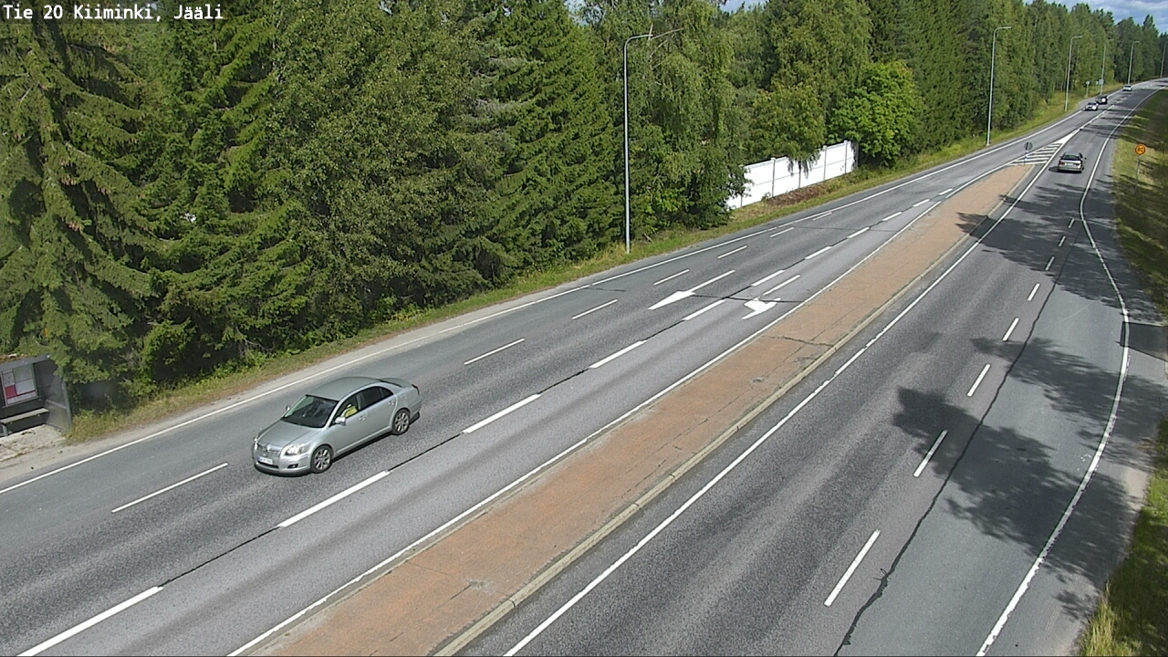 Weather Camera Image Väg 20 Uleåborg Kiiminki, Jääli, Oulu, Pohjois-Pohjanmaa