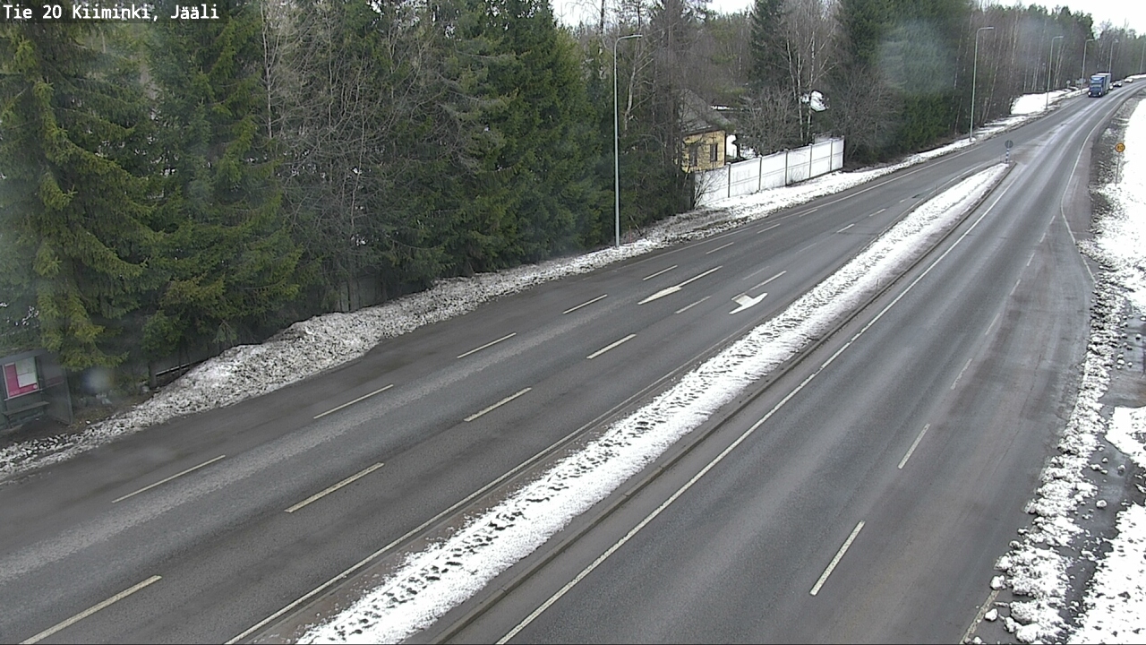 Weather Camera Image Väg 20 Uleåborg Kiiminki, Jääli, Oulu, Pohjois-Pohjanmaa