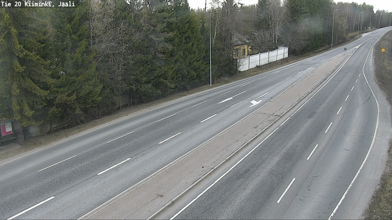 Weather Camera Image Road 20 Oulu Kiiminki, Jääli, Oulu, Pohjois-Pohjanmaa