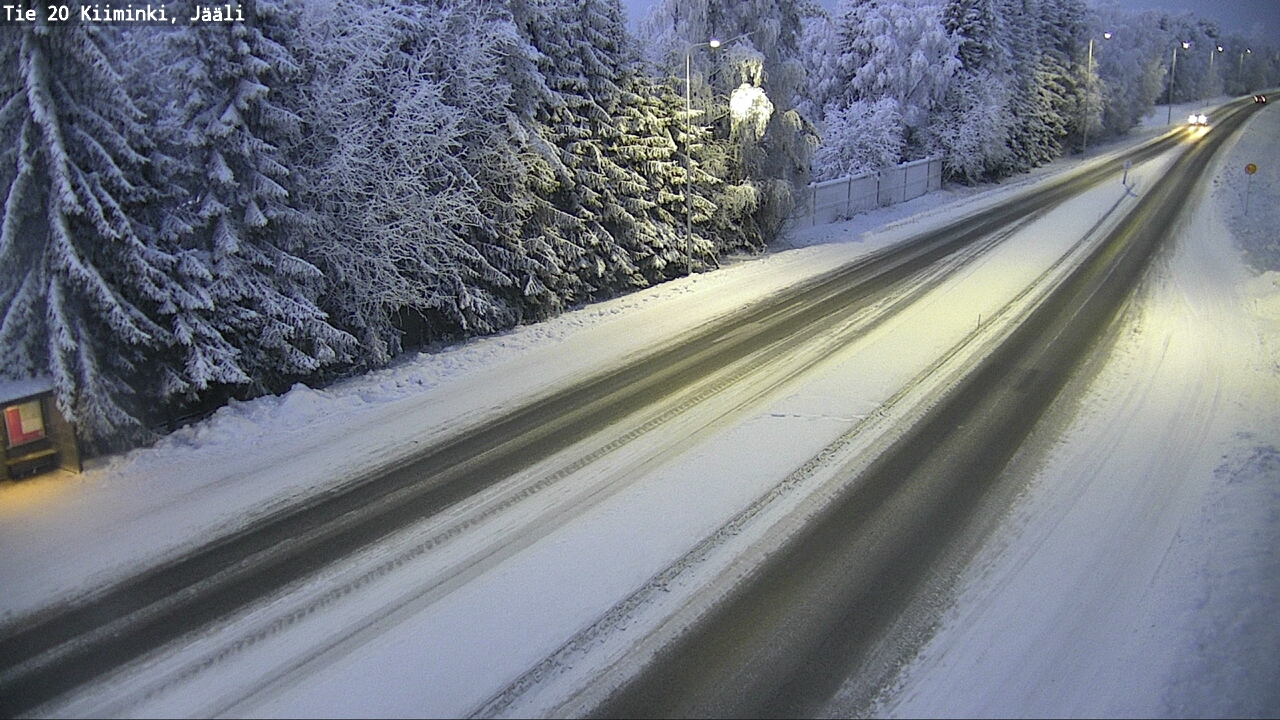Weather Camera Image Väg 20 Uleåborg Kiiminki, Jääli, Oulu, Pohjois-Pohjanmaa