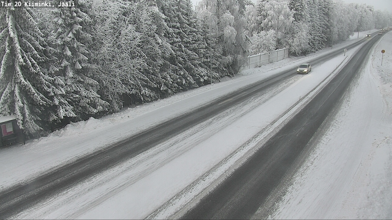 Weather Camera Image Väg 20 Uleåborg Kiiminki, Jääli, Oulu, Pohjois-Pohjanmaa