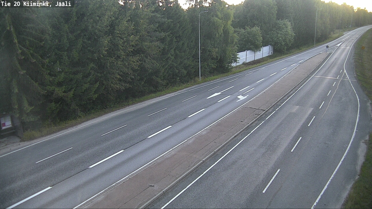 Weather Camera Image Väg 20 Uleåborg Kiiminki, Jääli, Oulu, Pohjois-Pohjanmaa