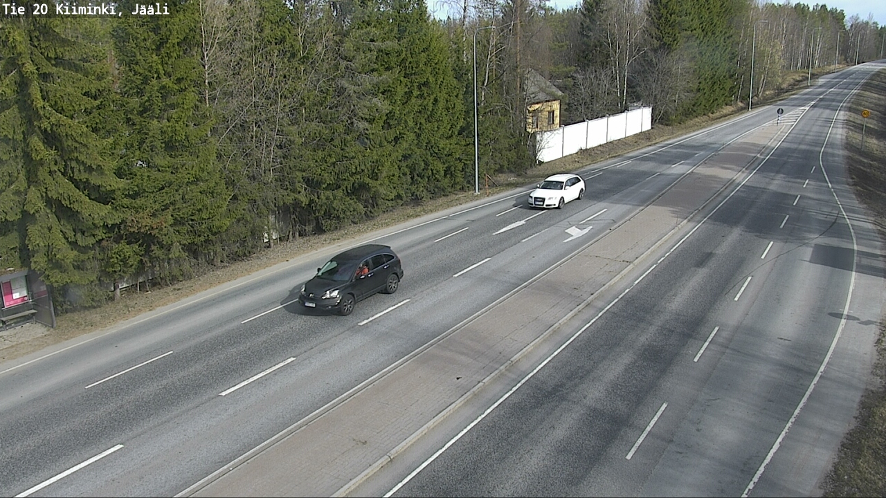 Weather Camera Image Road 20 Oulu Kiiminki, Jääli, Oulu, Pohjois-Pohjanmaa