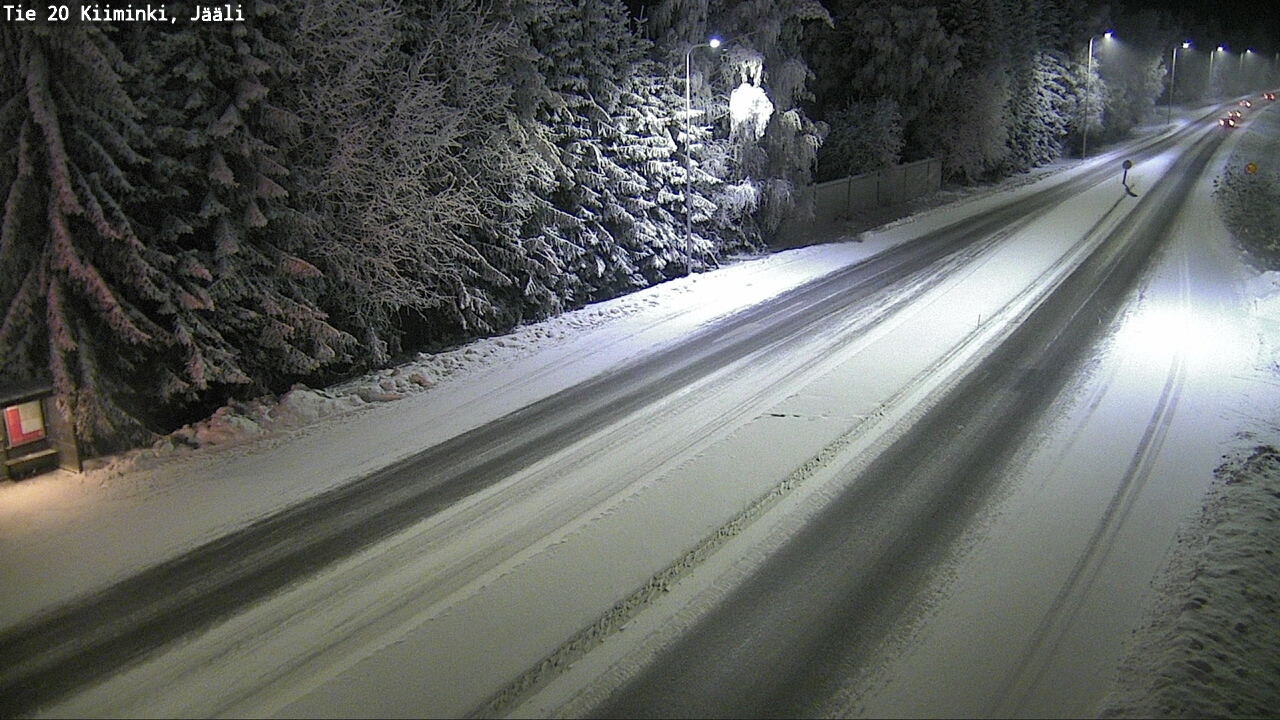 Weather Camera Image Väg 20 Uleåborg Kiiminki, Jääli, Oulu, Pohjois-Pohjanmaa