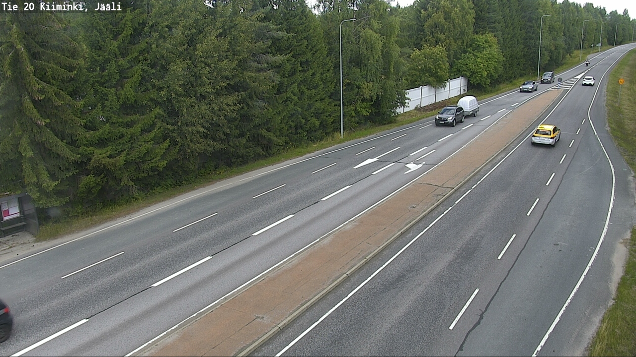 Weather Camera Image Väg 20 Uleåborg Kiiminki, Jääli, Oulu, Pohjois-Pohjanmaa
