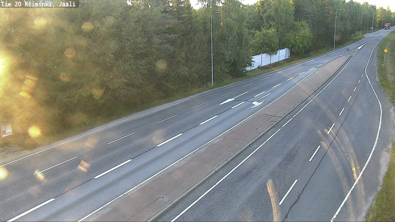 Weather Camera Image Väg 20 Uleåborg Kiiminki, Jääli, Oulu, Pohjois-Pohjanmaa