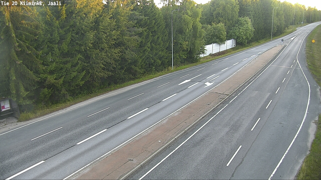 Weather Camera Image Väg 20 Uleåborg Kiiminki, Jääli, Oulu, Pohjois-Pohjanmaa