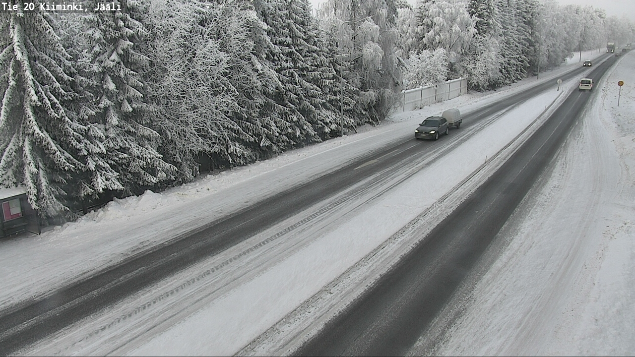 Weather Camera Image Väg 20 Uleåborg Kiiminki, Jääli, Oulu, Pohjois-Pohjanmaa