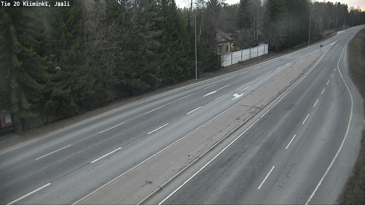 Weather Camera Image Road 20 Oulu Kiiminki, Jääli, Oulu, Pohjois-Pohjanmaa