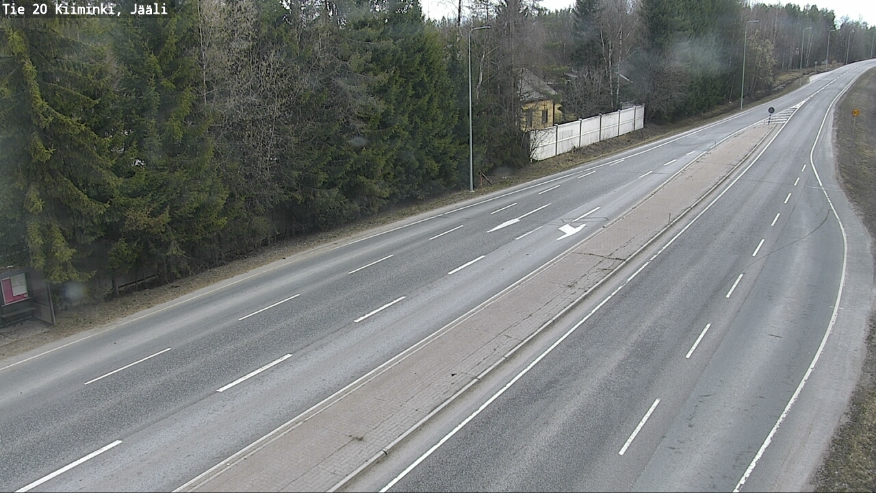 Weather Camera Image Road 20 Oulu Kiiminki, Jääli, Oulu, Pohjois-Pohjanmaa
