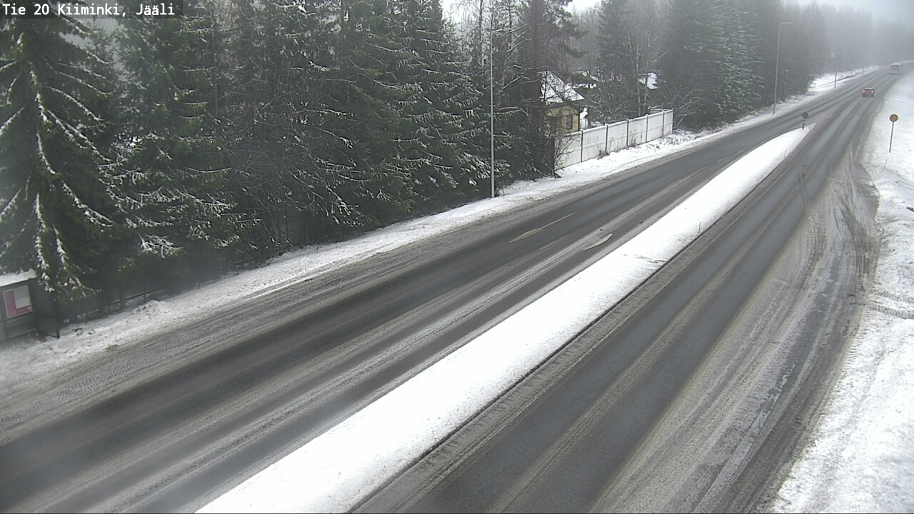 Weather Camera Image Väg 20 Uleåborg Kiiminki, Jääli, Oulu, Pohjois-Pohjanmaa