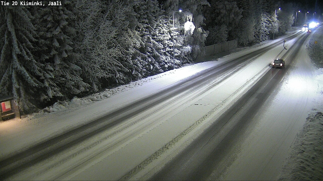 Weather Camera Image Väg 20 Uleåborg Kiiminki, Jääli, Oulu, Pohjois-Pohjanmaa